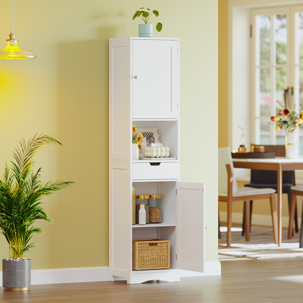 67-Inch Tall Bathroom Cabinet with Drawer