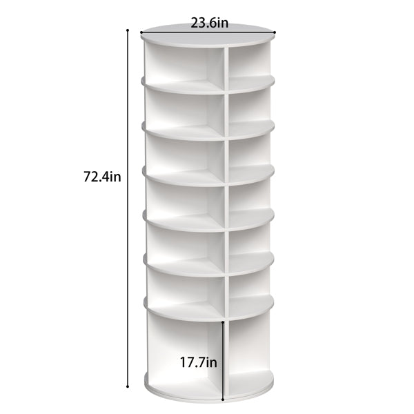 7-Tier Rotating Shoe Storage Tower
