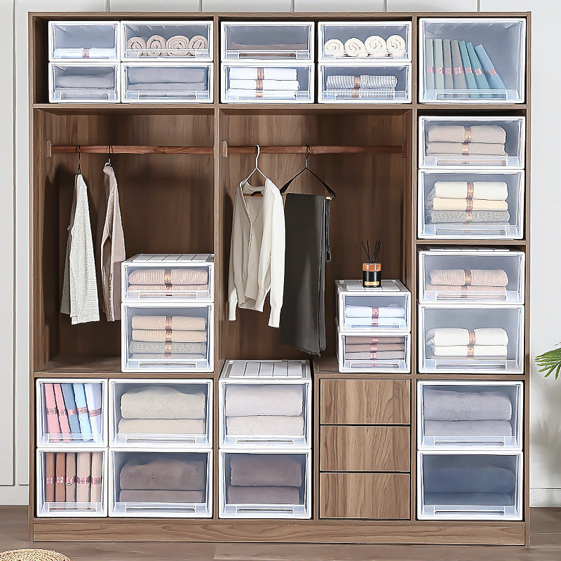 stackable plastic storage drawers