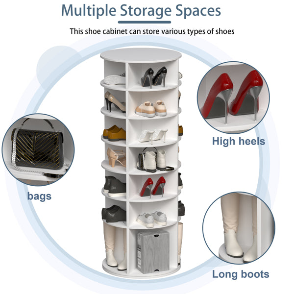 7-Tier Rotating Shoe Storage Tower