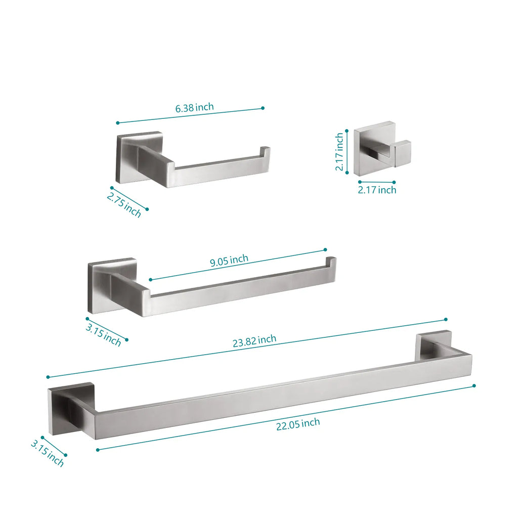 4 Piece Bathroom Hardware Set - Image 4