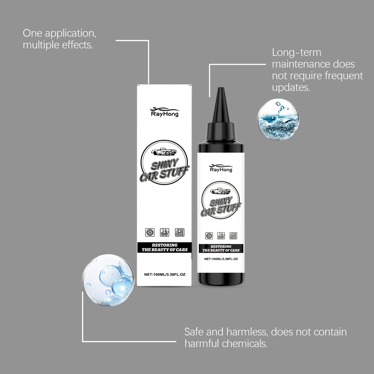 Car Coating Agent UV Protection Waterproof Mirror Shine Paint Sealant - Image 5