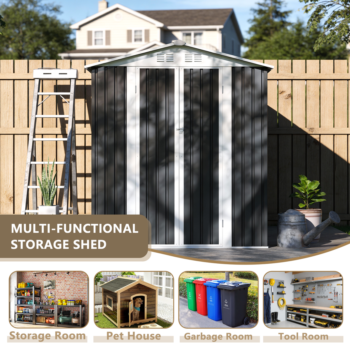 6x9 Outdoor Metal Storage Shed