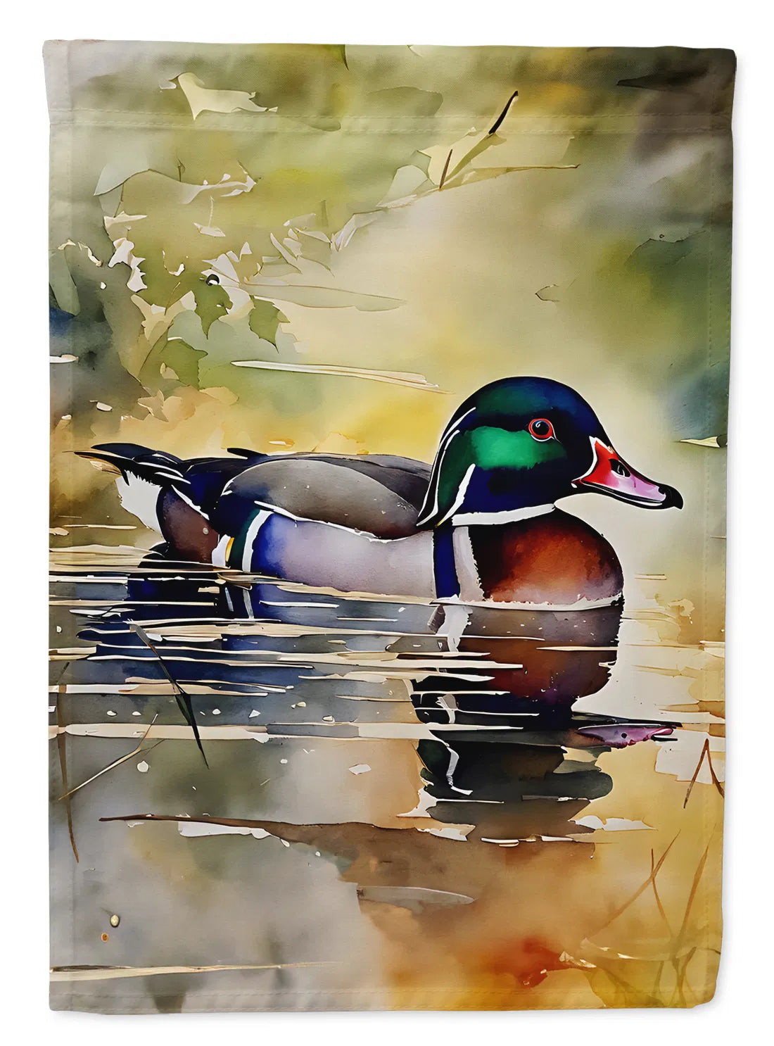 Wood Duck Garden Flag Mailbox Flag Decorative Yard Flag Banner Outside Patio