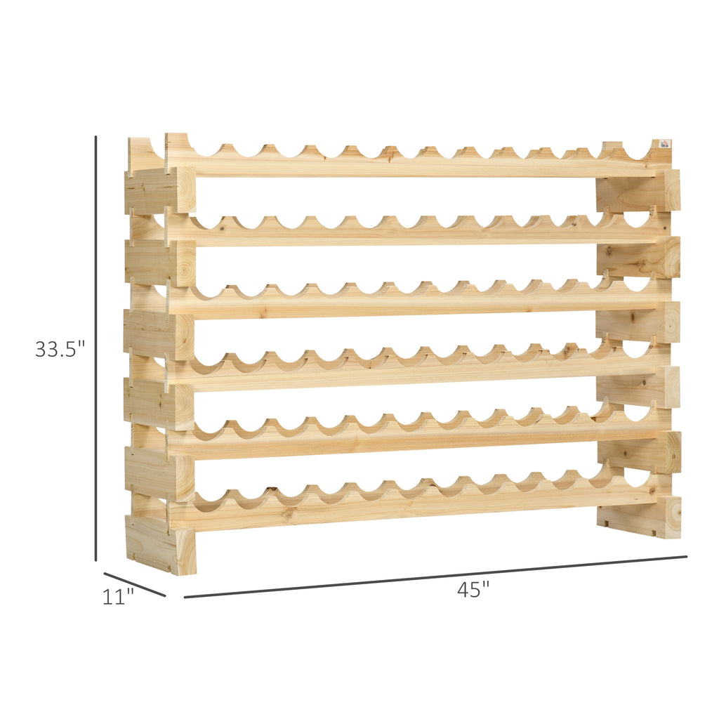 Stackable Wine Rack Modular Storage Shelves 72 Bottle Holder Freestanding - Image 5