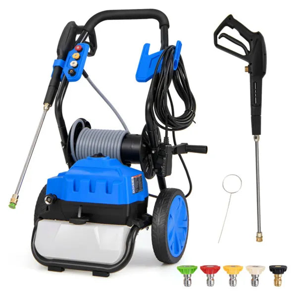 2300 PSI 1.8 GPM electric high pressure cleaning machine with wheels