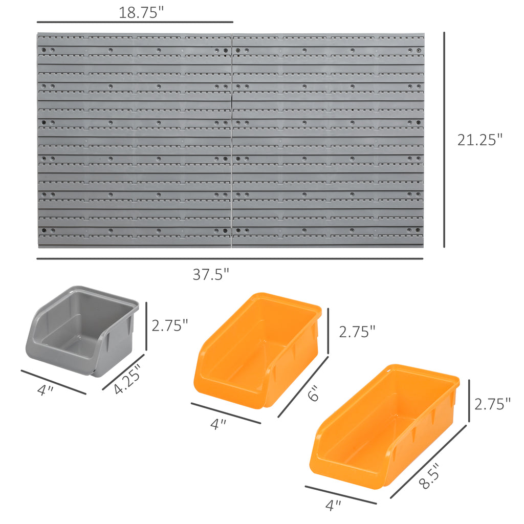 44 pcs wall mounted pegboard product angle 6