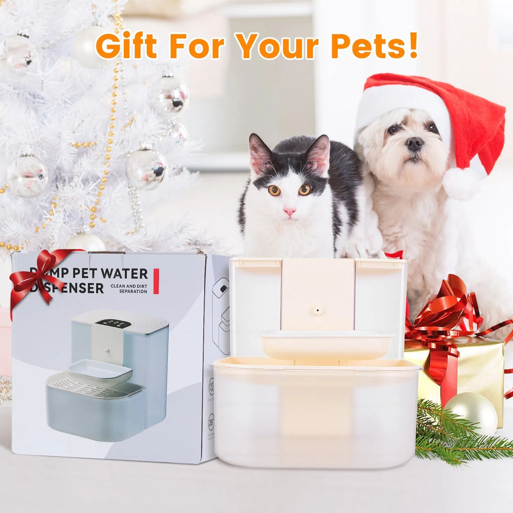 Cordless Dog Cat Water Fountain 4.5L Dual Tank Filtration Automatic Pet Water - Image 4