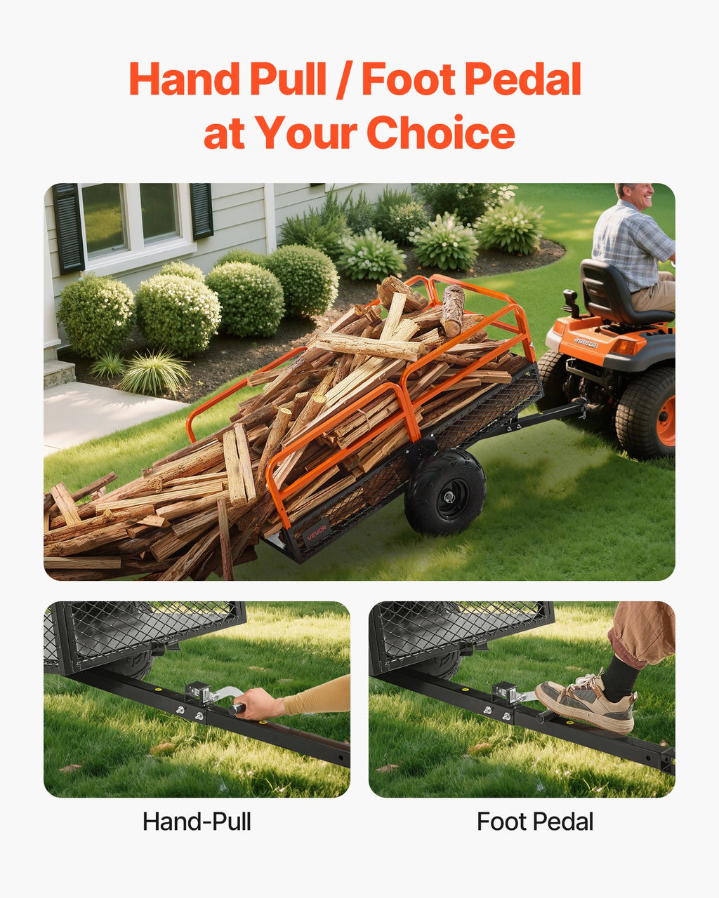 1600-lb heavy-duty steel dump trailer product view 4