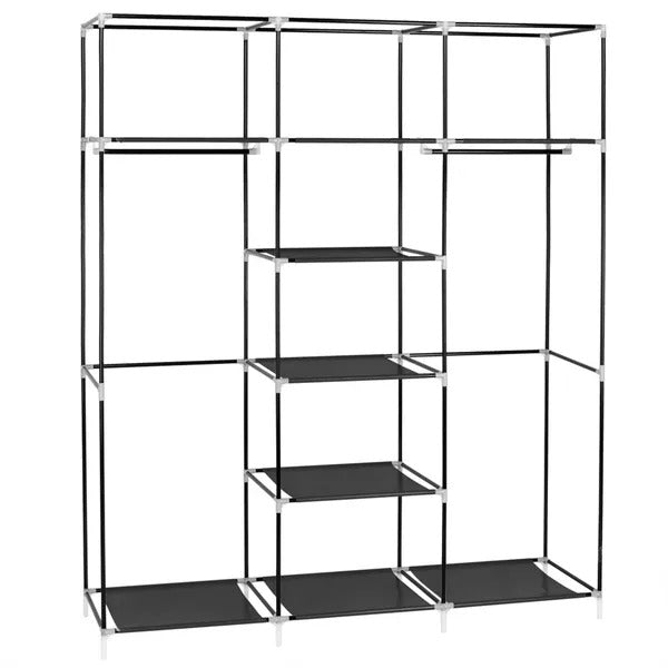 portable clothes closet non woven packaging and components