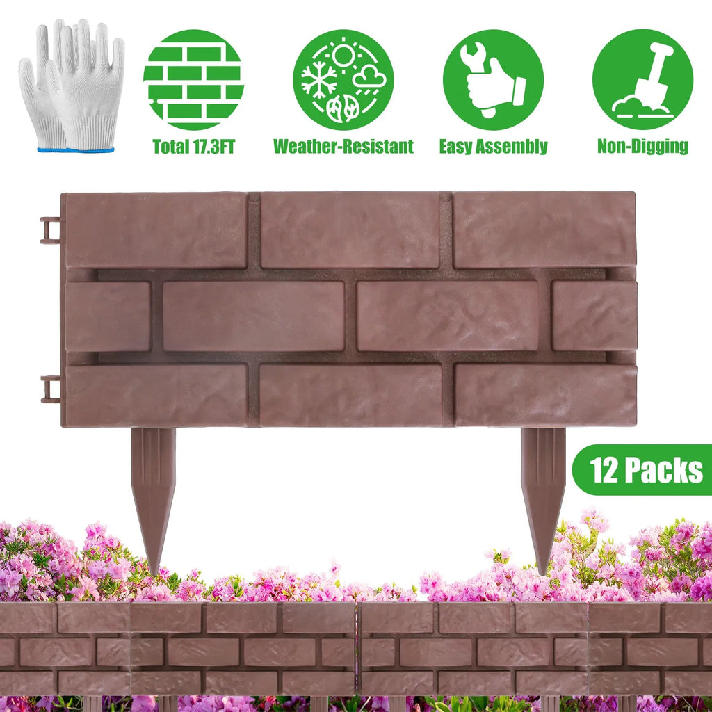 Easy Install Snap in Garden Landscape Edging Flexible Angle Adjustable Stone - Image 3