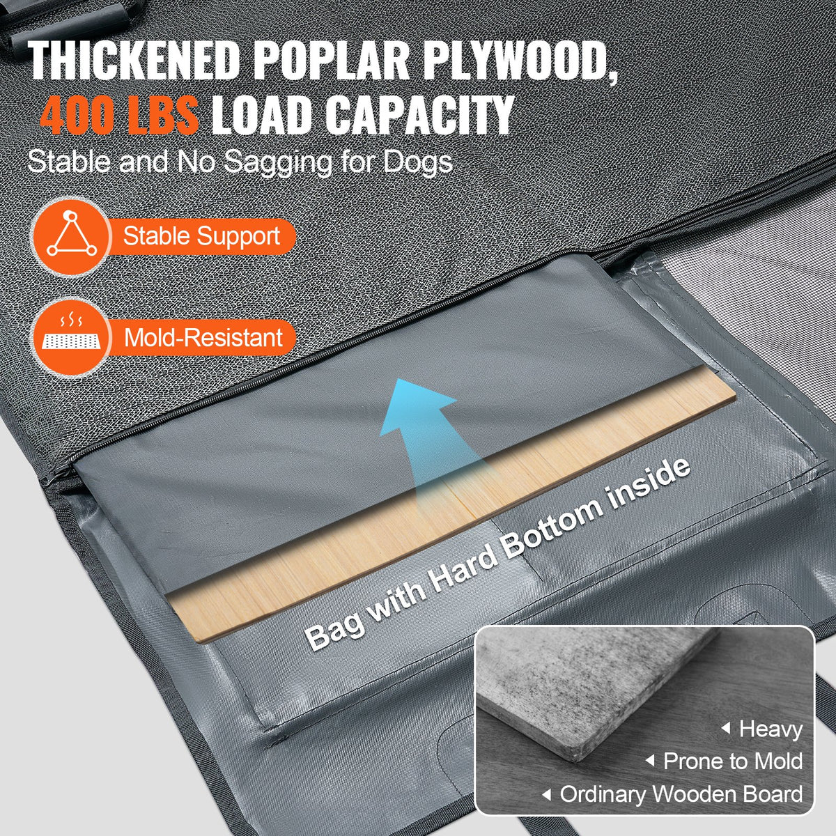 vevor dog car seat cover detail and structure