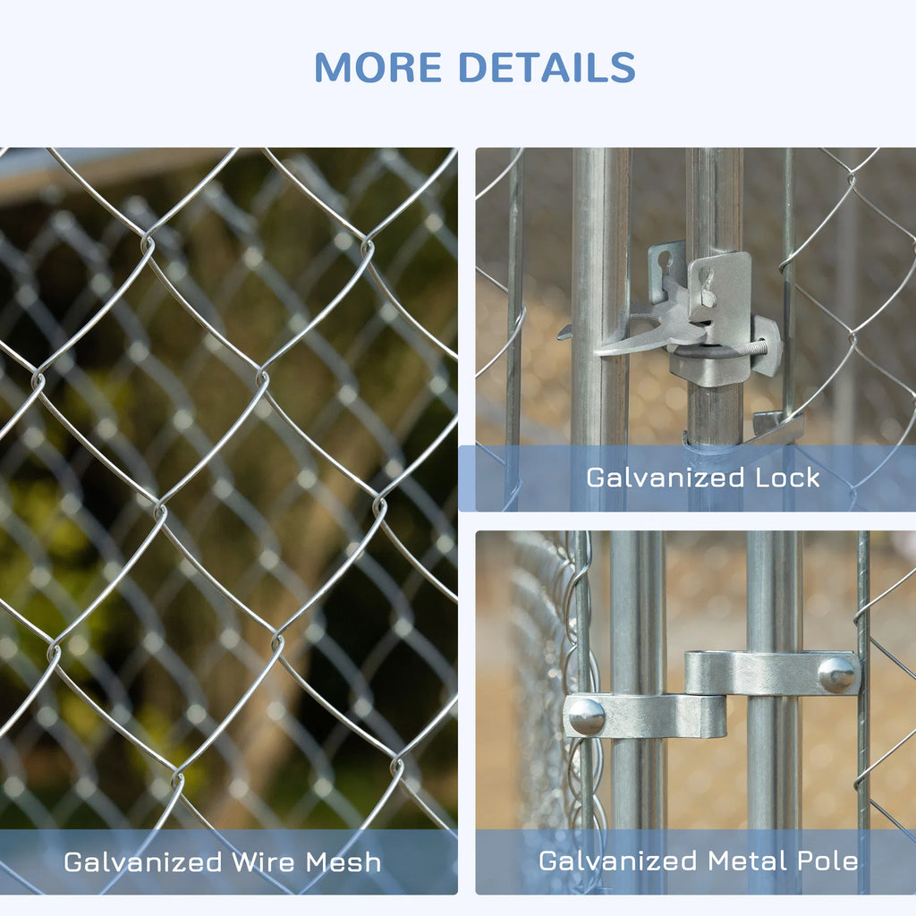 99 Sq. Ft. Dog Playpen Outdoor with Galvanized Steel Frame for Small and - Image 3