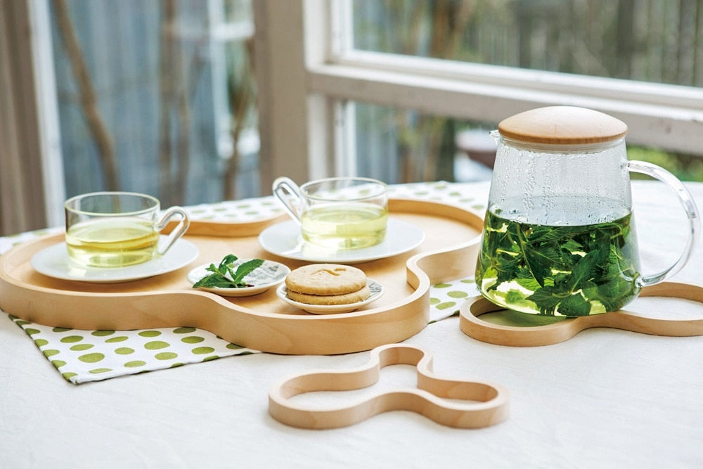wooden mug mat and table trivet