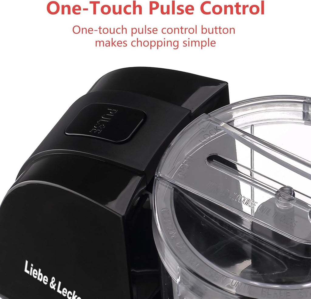 Mini Food Processor 1.5 Cup Electric Food Chopper Compact Food Prep Machine - Image 4