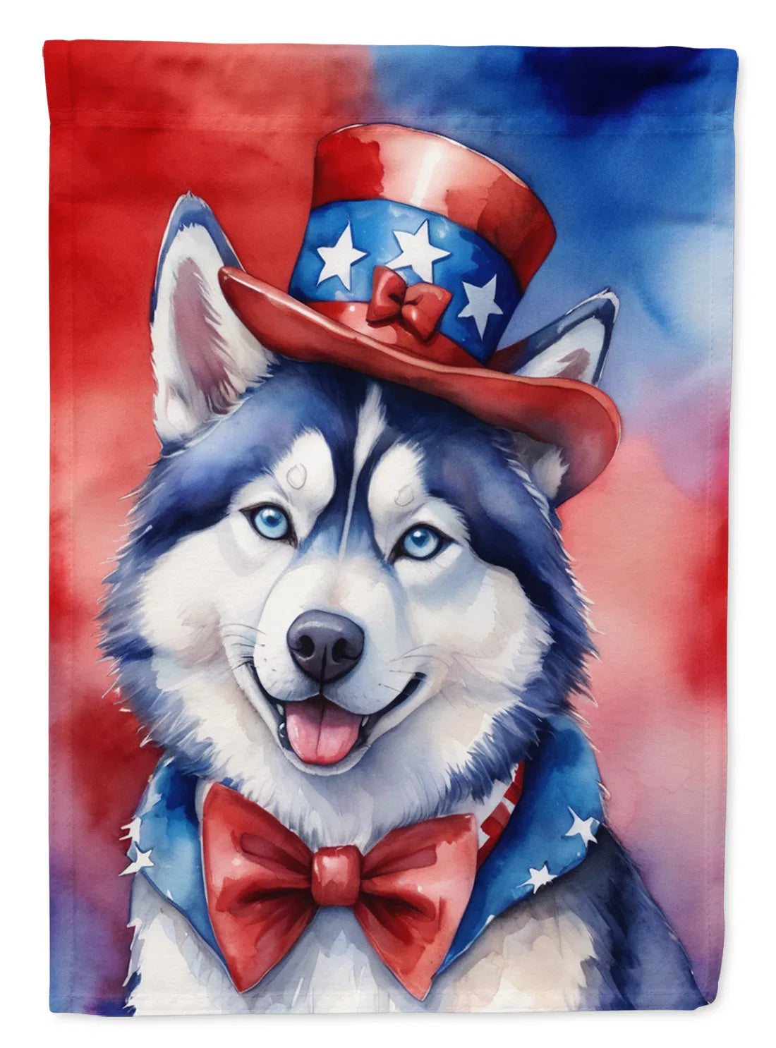 Siberian Husky Patriotic American Garden Flag Mailbox Flag Decorative Yard Flag - Image 3