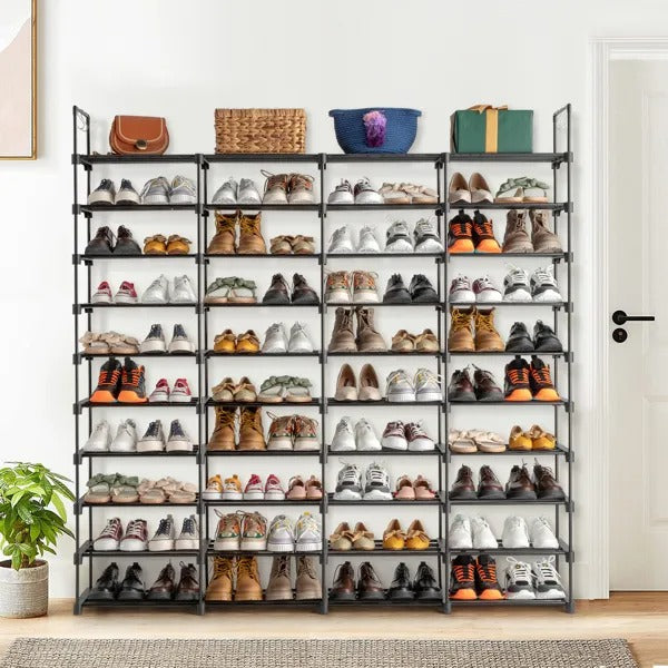 10 tiers shoe rack storage packaging and components