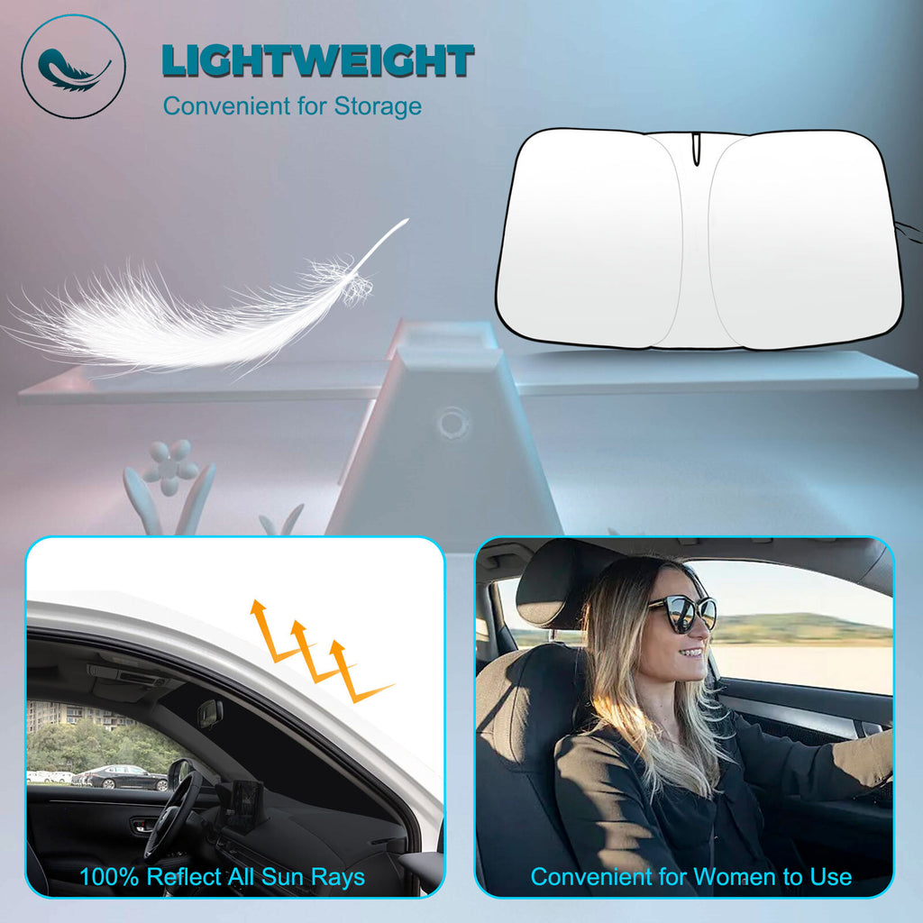 For 2018 2019 2022 Onda Accord Car Windshield Sun Shade Visor Foldable Cover - Image 8