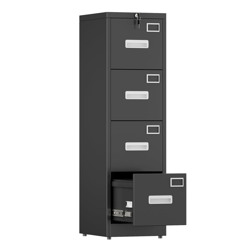 Aobabo 4 Drawer File Cabinet With Lock Vertical Metal Filing Cabinet - Image 5