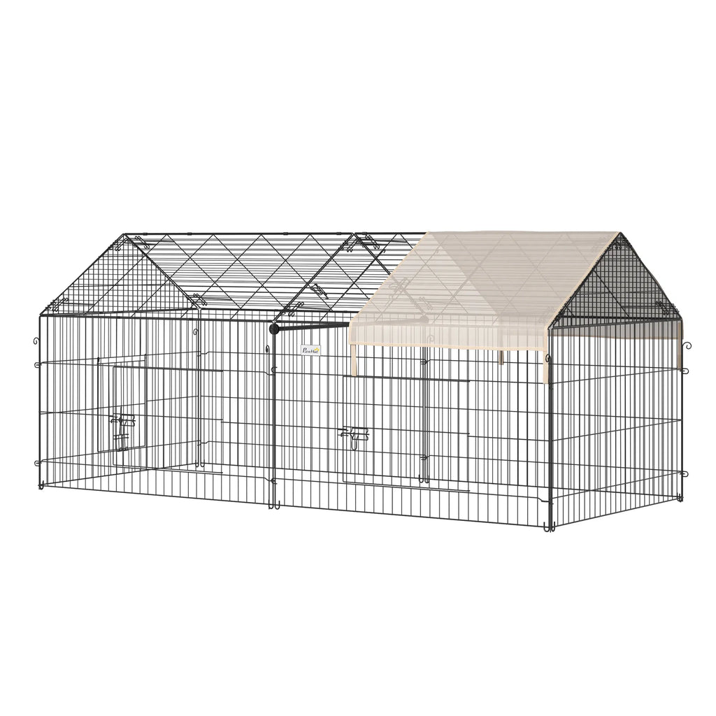 87x41x41 IN Catio Rabbit Guinea Pig Cage Chicken Coop Run Small Animal - Image 5