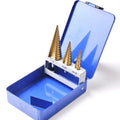 Pagoda Drill Bit 3 piece Set Hexagonal Handle Straight Groove Metric Large 3PC