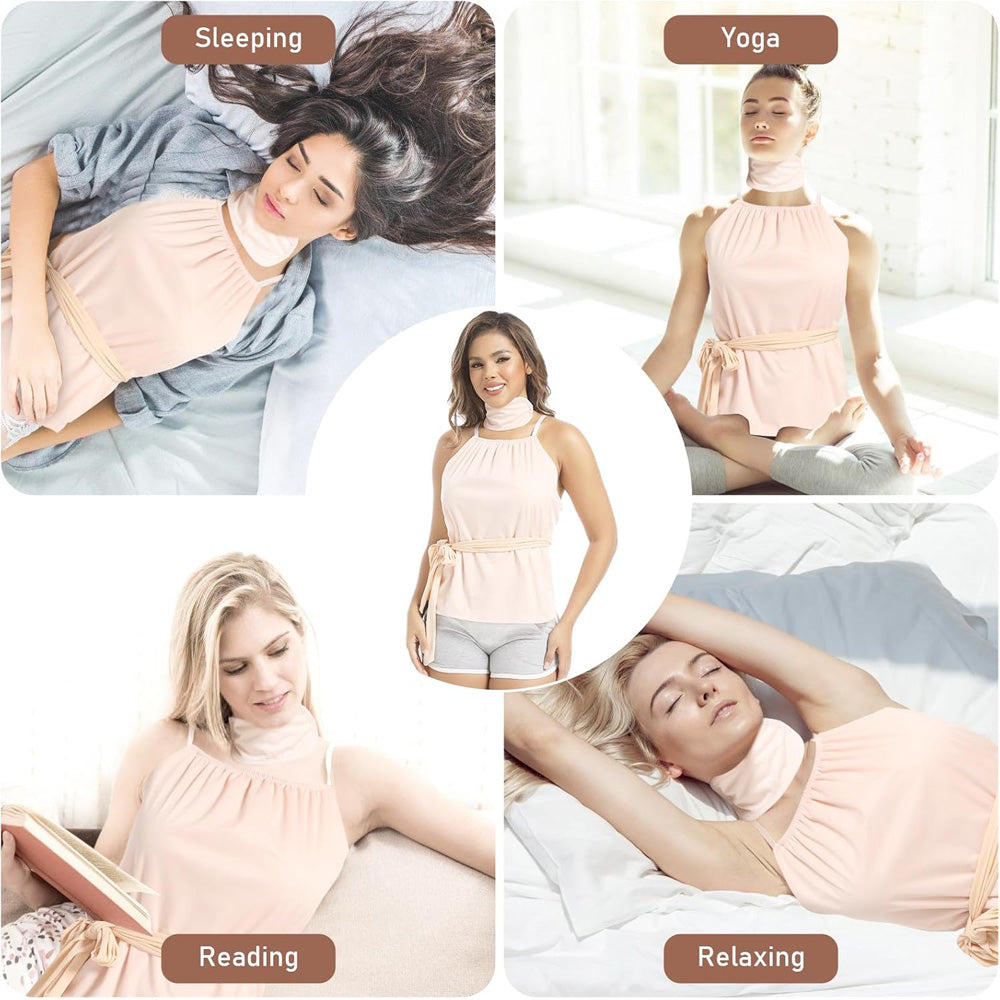 castor oil vest pack wrap detail and structure
