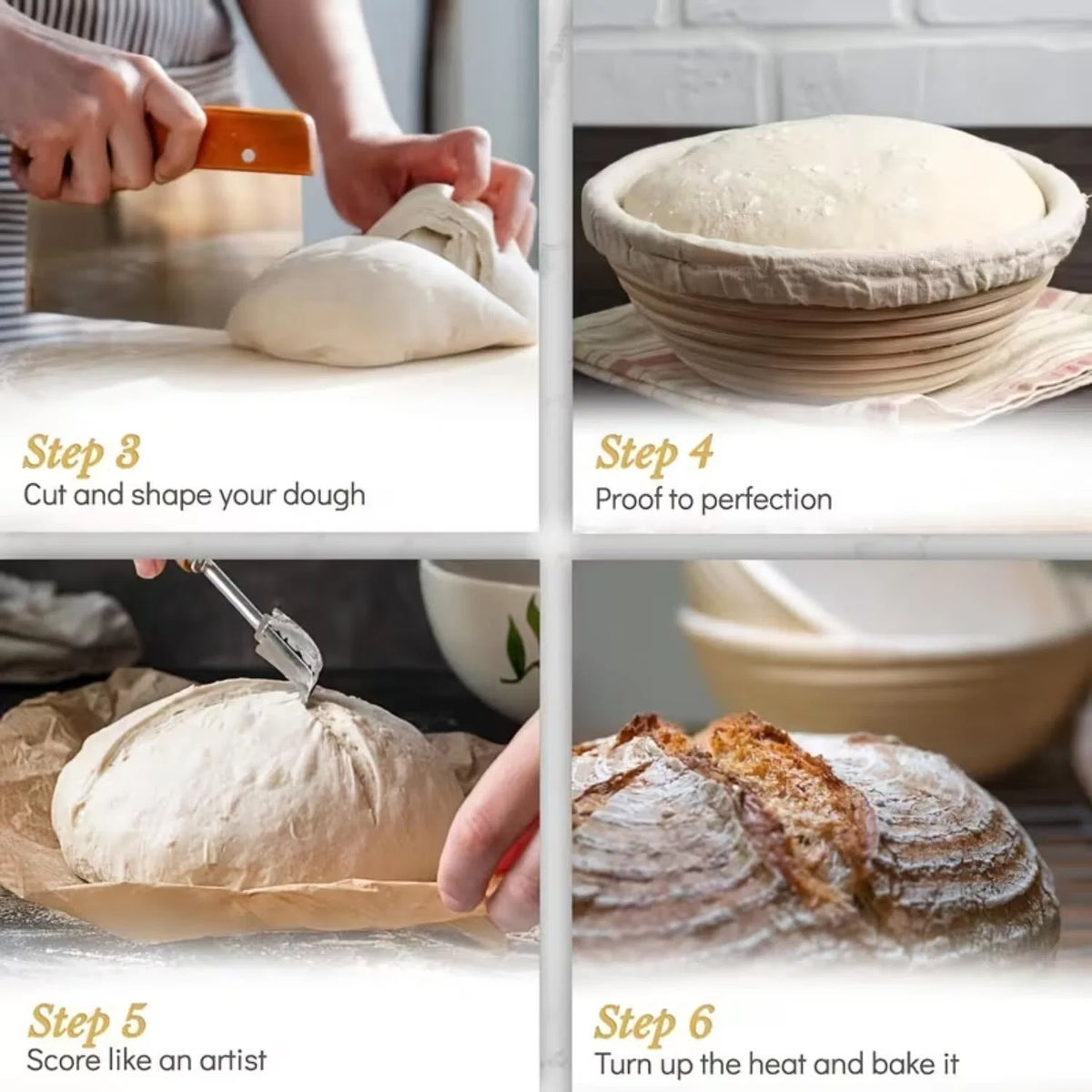 Bread Proofing Basket Sourdough Baking Supplies Round 9 inch Sourdough