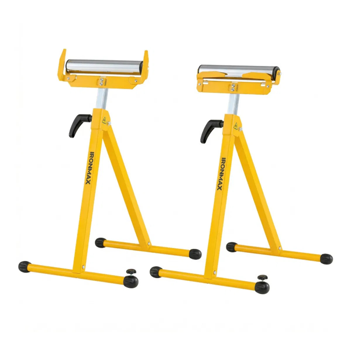 2 Pack Heavy Duty Metal Folding Roller Stand with Edge Guides Portable