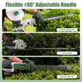Professional Cordless Hedge Trimmer ±90° Adjustable Handle & 0.6 Inch Cutting