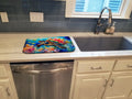 Loggerhead Sea Turtle Dish Drying Mat Absorbent Dish Drying Mat Pad for Kitchen
