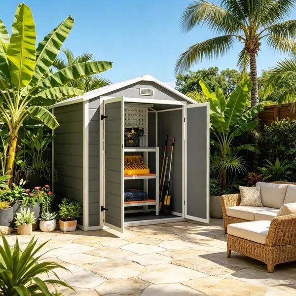 Outdoor Garden Storage Shed Tool House - Image 3