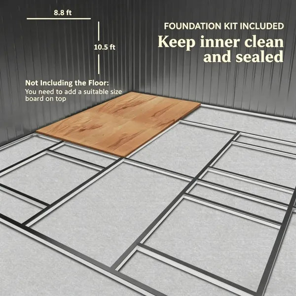 Outdoor Garden Storage Shed Tool House - Image 2