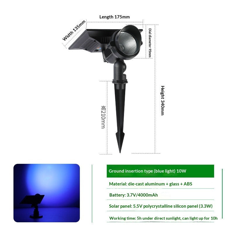ultra bright outdoor solar powered product angle 9