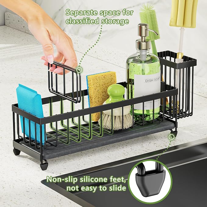 extra large kitchen sink caddy dimensions and features