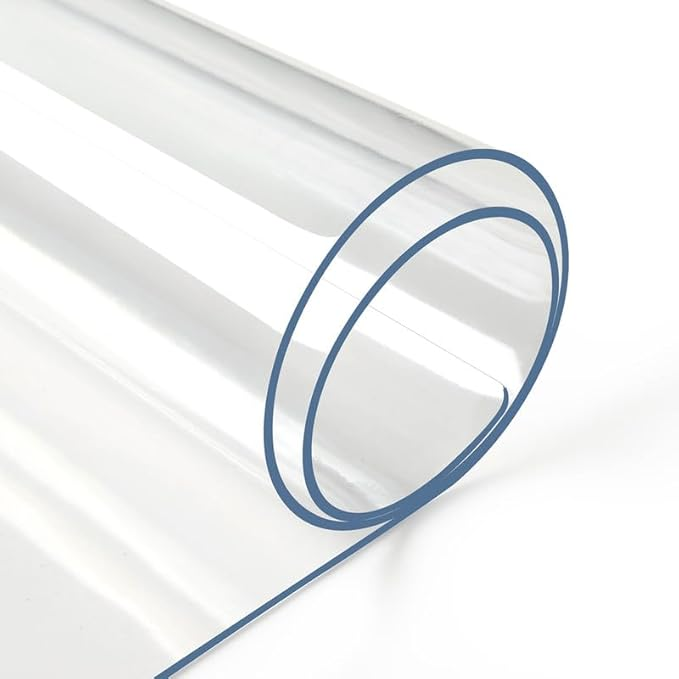 1.5mm Thick Clear Table Cover Protector Table Cover Rectangle PVC Clear Table - Image 2