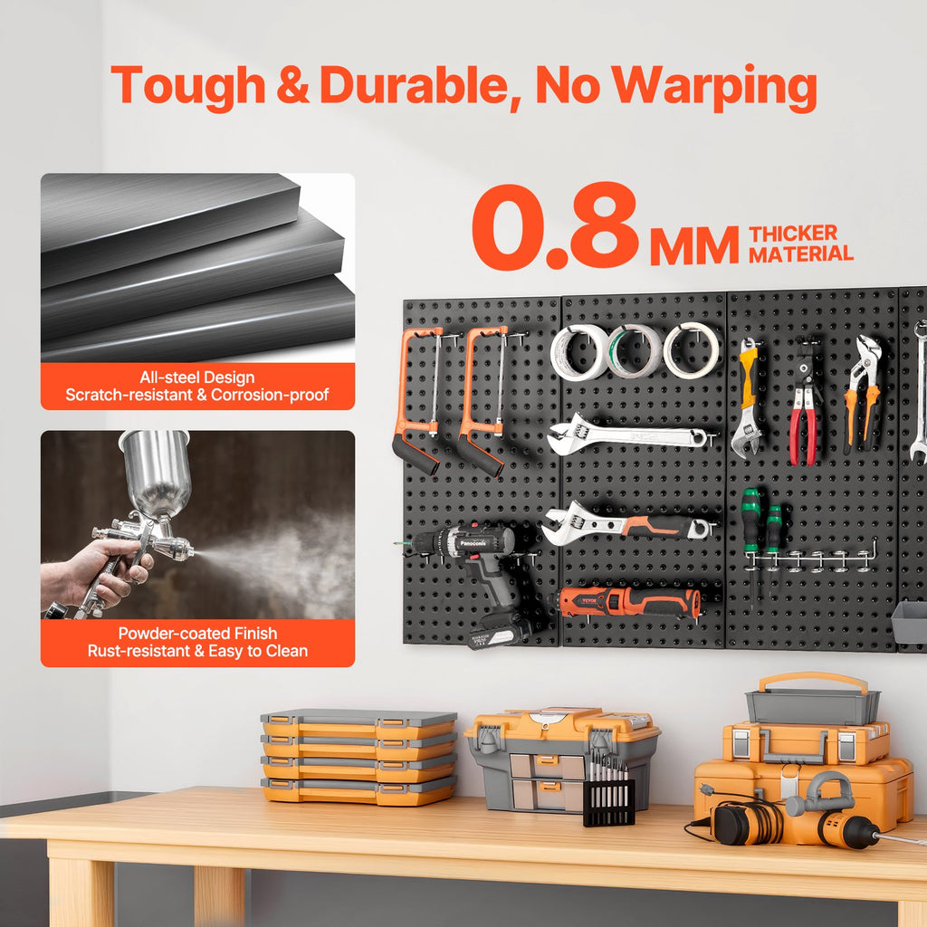 metal pegboard panels 24" 12" packaging and components