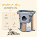 Cat Tree Small Cat Tower with Perch Scratching Post Cat Condo Toy Ball for