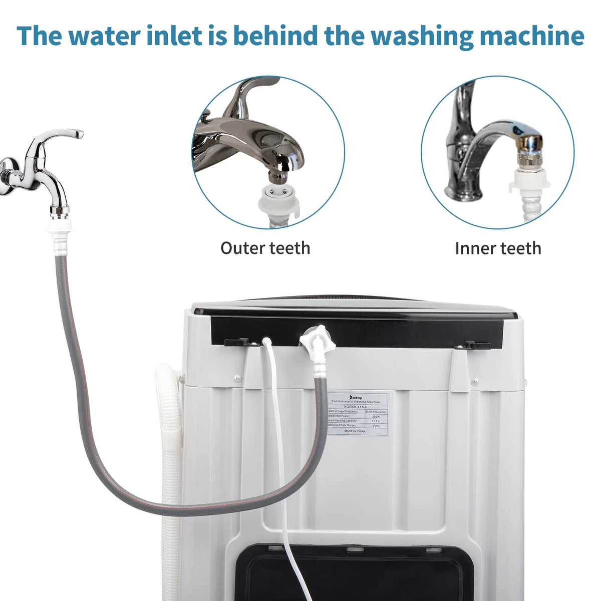 Same Code 56442889 Full Automatic Washing Machine Top Load Portable Compact - Image 4