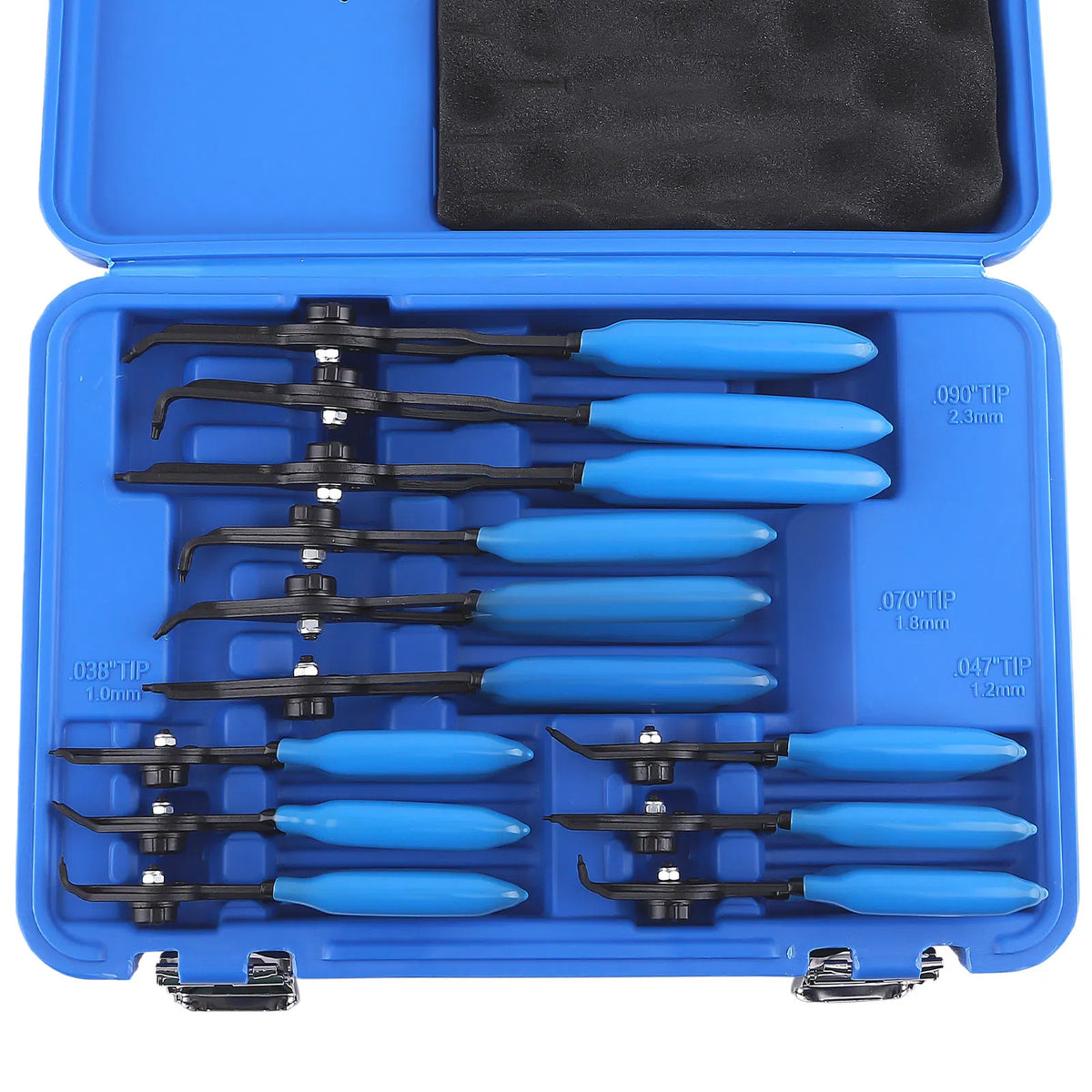12 PC Versatile Retaining Snap Ring Pliers set Heavy Duty Fixed Tip 0 45 90 - Image 5