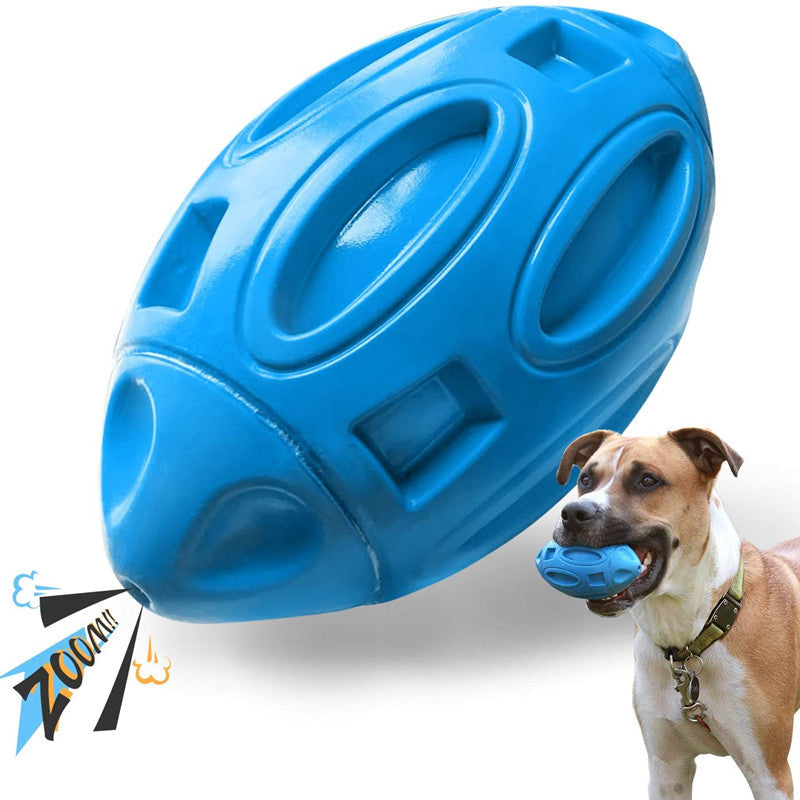Pet Supplies Dog Toys Rubber Sounding Rugby Wear Resistant Bite Resistant