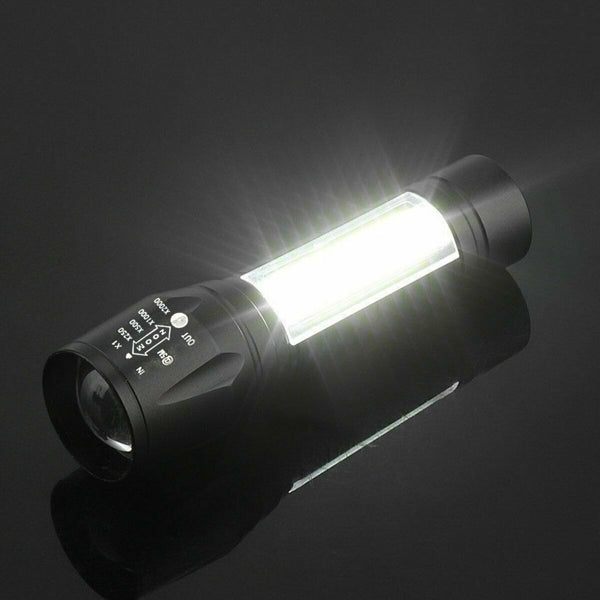 2Pcs Mini Zoomable LED Flashlight USB RechargeableCamping Hiking Flashlight - Image 3