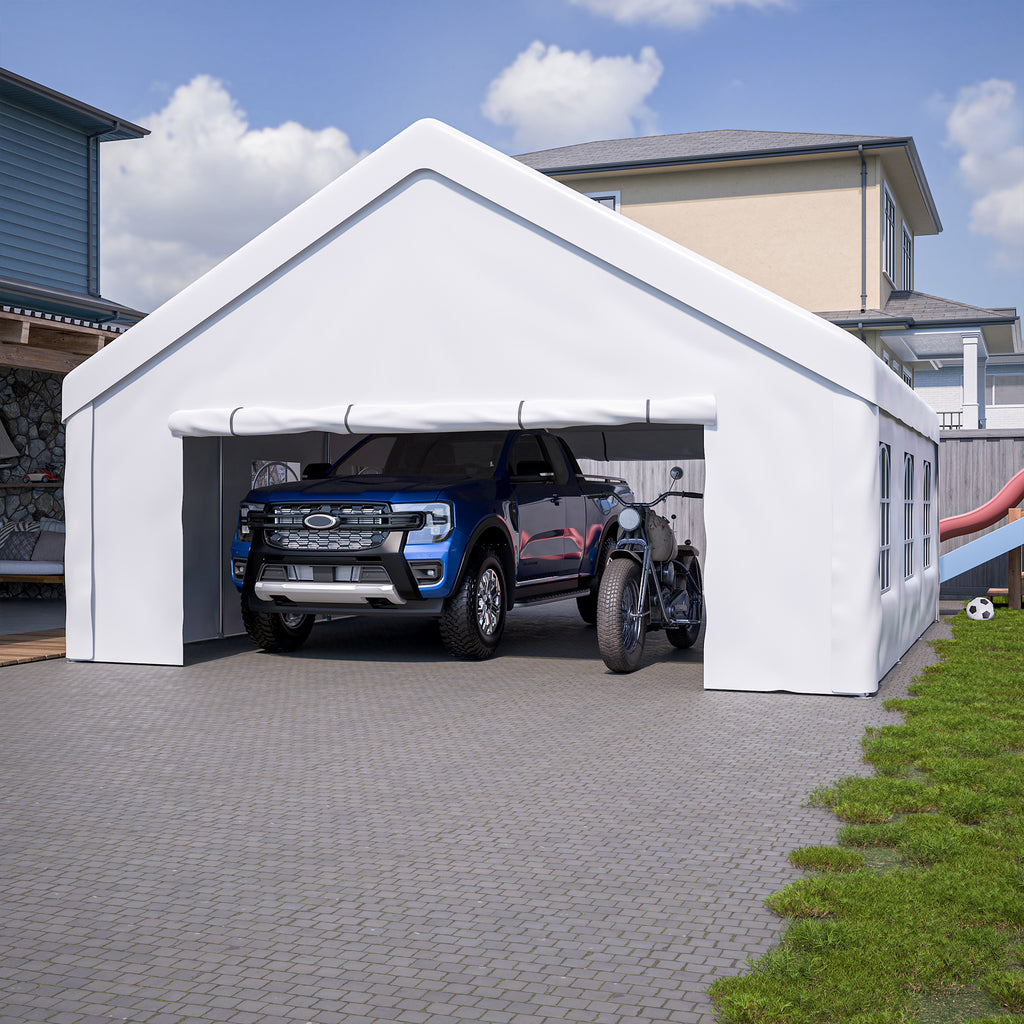 20x20 FT Event Shelter with Detachable Sides and Carport Capability Equipped - Image 4