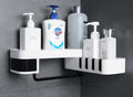 bathroom corner shelf shower caddy dimensions and features