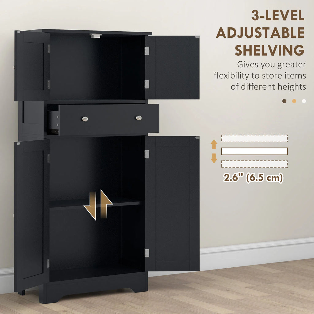 50.5" Kitchen Storage Cabinet Modern Kitchen Pantry Cabinet with 4 Doors - Image 2