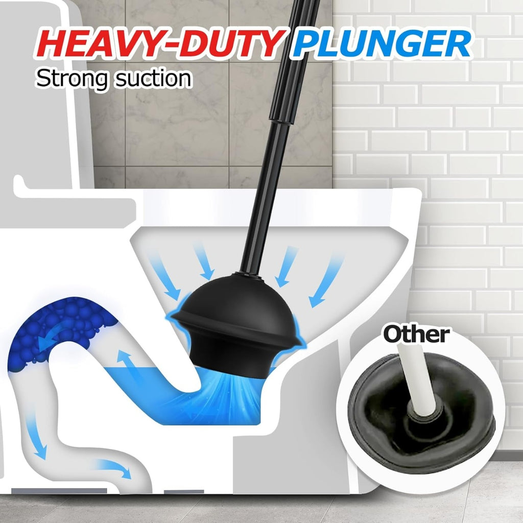 toilet plunger and brush set in use lifestyle