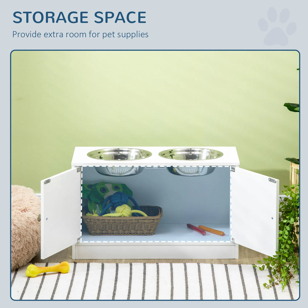 Elevated Dog Bowls for Large Dogs Pet Feeding Station with Stand Storage 2 - Image 5