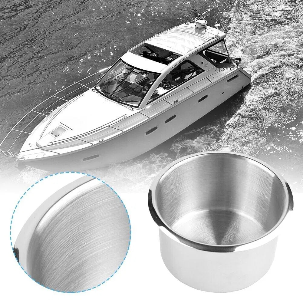 Universal Stainless Steel Cup Drink Holders For Car Boat Truck Marine Camper RV - Image 3