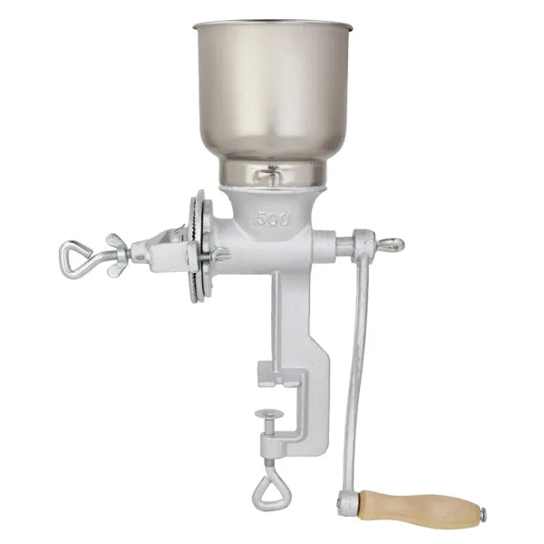 500# Home Use Hand Cranking Operation Grain Grinder Silver - Image 4