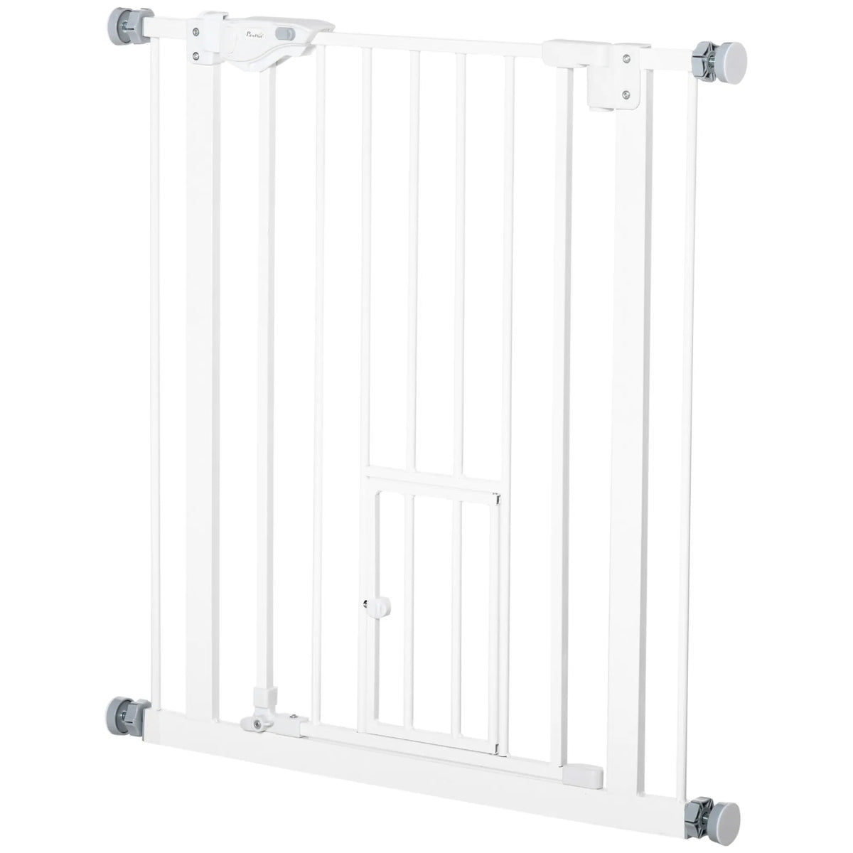 Pet Gate Extra Wide Press Mounted with Cat Door Auto Closing Pet Gate for - Image 4
