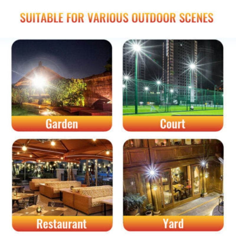 3200 Ft2 Solar Street Light Dusk To Dawn Garden Working Spotlight Flood Lamp UK